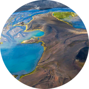 Islandreisen Islandurlaub Luftbild Hochland