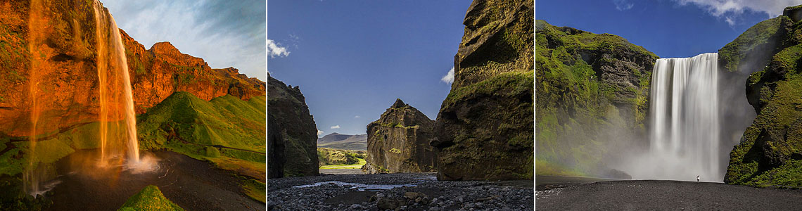 Islandreisen 4x4 Seljalandsfoss Godaland Skogafoss