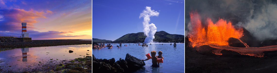 Islandurlaub Blaue Lagune Gardur Vulkan