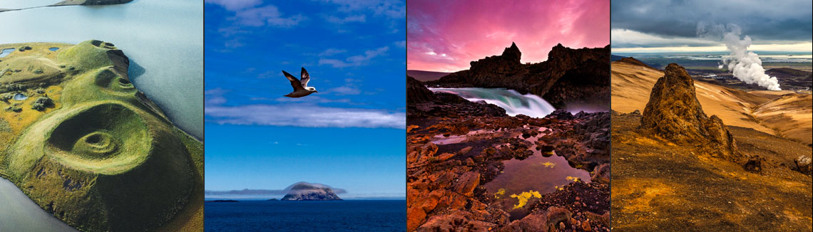 Islandurlaub Islands Norden 4 dekorative Bilder