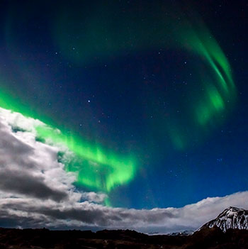 Polarlichter über Snaefellsnes
